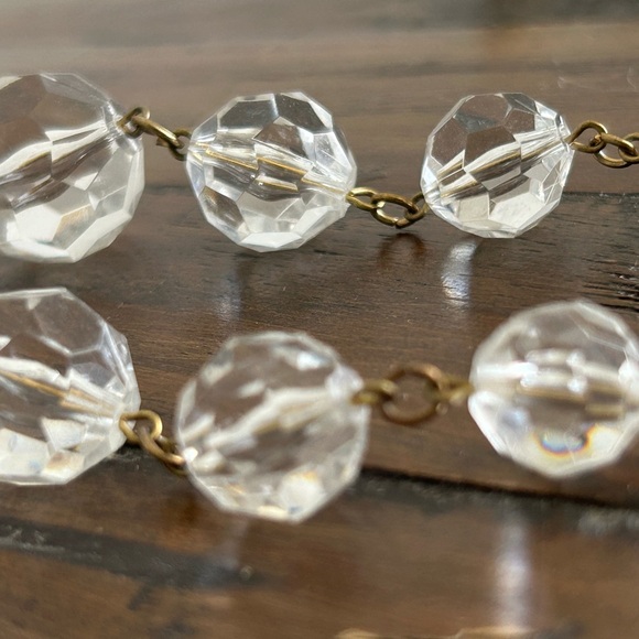 90’s Vintage Faux Crystal Bead Drop Earrings 90s - Picture 8 of 9